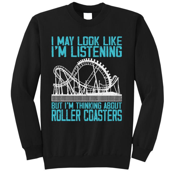 Amusement Park Riding Lover Funny Roller Coasters Rider Tall Sweatshirt