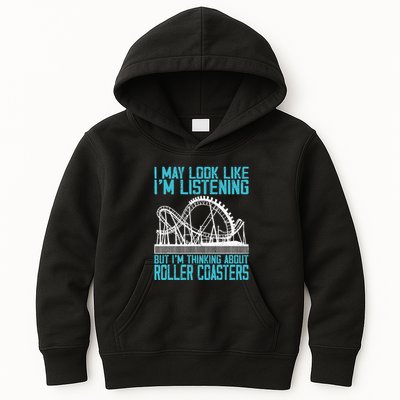 Amusement Park Riding Lover Funny Roller Coasters Rider Kids Hoodie