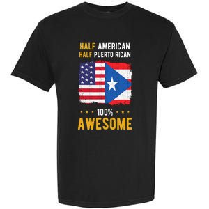 American Puerto Rican Flag Half American Half Puerto Rican Garment-Dyed Heavyweight T-Shirt