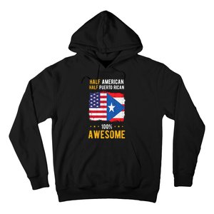 American Puerto Rican Flag Half American Half Puerto Rican Hoodie