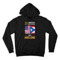 American Puerto Rican Flag Half American Half Puerto Rican Hoodie