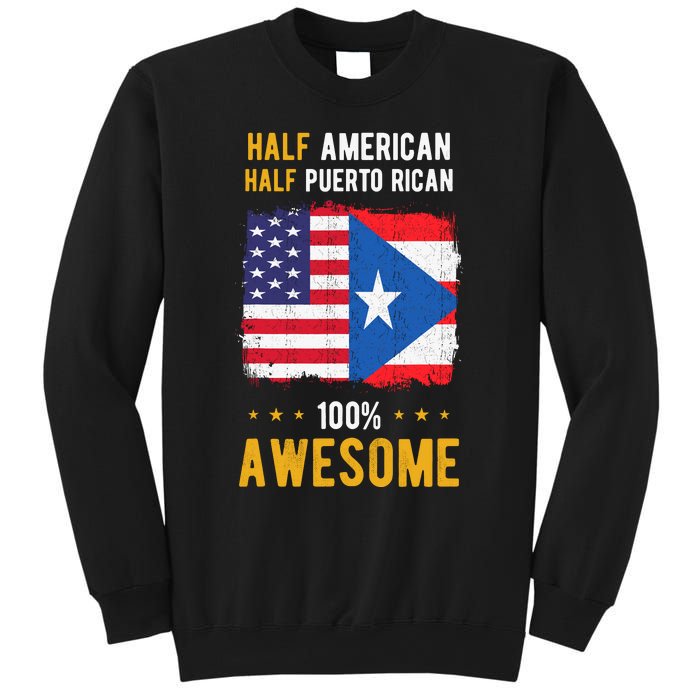 American Puerto Rican Flag Half American Half Puerto Rican Sweatshirt