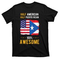 American Puerto Rican Flag Half American Half Puerto Rican T-Shirt