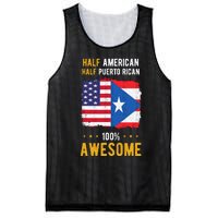 American Puerto Rican Flag Half American Half Puerto Rican Mesh Reversible Basketball Jersey Tank