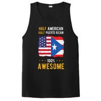 American Puerto Rican Flag Half American Half Puerto Rican PosiCharge Competitor Tank