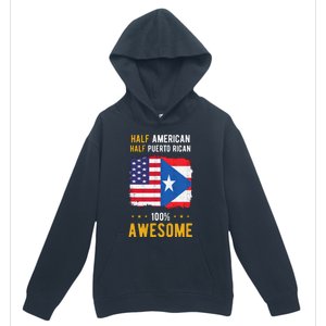 American Puerto Rican Flag Half American Half Puerto Rican Urban Pullover Hoodie