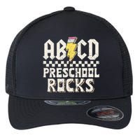 ABCD Preschool Rocks Back To School PreK Teacher Flexfit Unipanel Trucker Cap