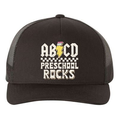 ABCD Preschool Rocks Back To School PreK Teacher Yupoong Adult 5-Panel Trucker Hat