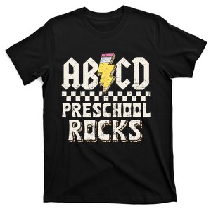 ABCD Preschool Rocks Back To School PreK Teacher T-Shirt