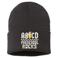 ABCD Preschool Rocks Back To School PreK Teacher Sustainable Knit Beanie