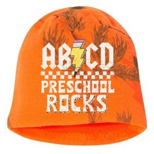 ABCD Preschool Rocks Back To School PreK Teacher Kati - Camo Knit Beanie