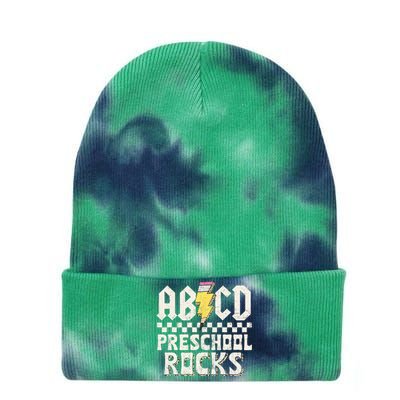 ABCD Preschool Rocks Back To School PreK Teacher Tie Dye 12in Knit Beanie