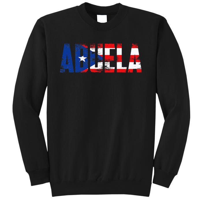 Abuela Puerto Rico Flag Pride Mothers Day Puerto Rican Women Sweatshirt