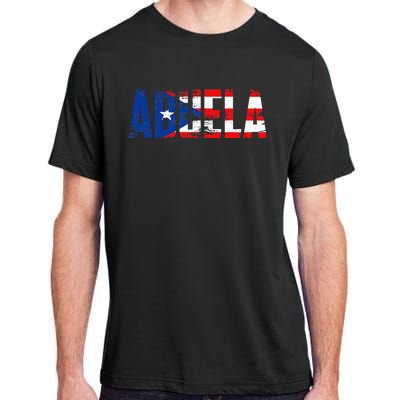 Abuela Puerto Rico Flag Pride Mothers Day Puerto Rican Women Adult ChromaSoft Performance T-Shirt