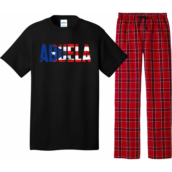 Abuela Puerto Rico Flag Pride Mothers Day Puerto Rican Women Pajama Set