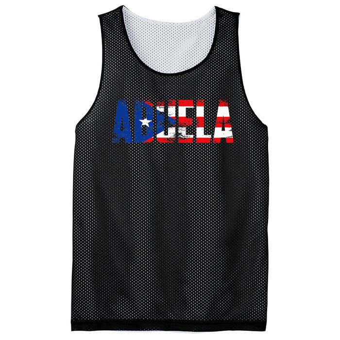 Abuela Puerto Rico Flag Pride Mothers Day Puerto Rican Women Mesh Reversible Basketball Jersey Tank