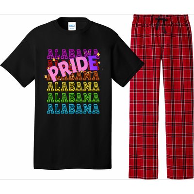 Alabama Pride Rainbow Lgbtq Pride Support Pajama Set