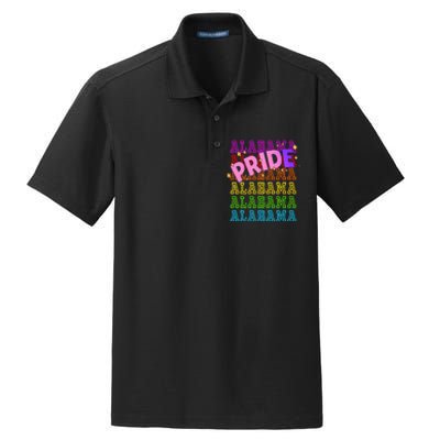 Alabama Pride Rainbow Lgbtq Pride Support Dry Zone Grid Polo