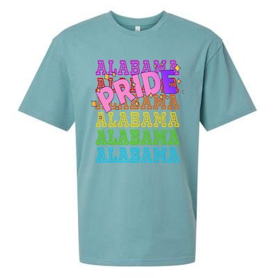 Alabama Pride Rainbow Lgbtq Pride Support Sueded Cloud Jersey T-Shirt