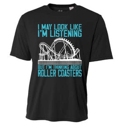 Amusement Park Riding Lover Funny Roller Coasters Rider Cooling Performance Crew T-Shirt