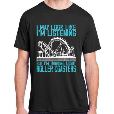 Amusement Park Riding Lover Funny Roller Coasters Rider Adult ChromaSoft Performance T-Shirt