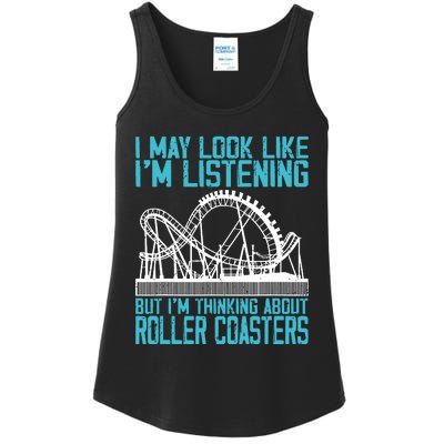 Amusement Park Riding Lover Funny Roller Coasters Rider Ladies Essential Tank