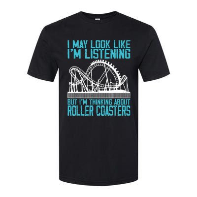 Amusement Park Riding Lover Funny Roller Coasters Rider Softstyle CVC T-Shirt