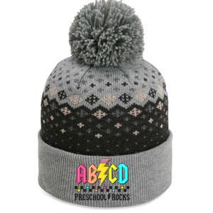 Abcd Preschool Rocks Pencil Lightning Teachers Rock The Baniff Cuffed Pom Beanie