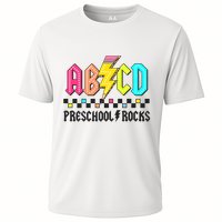 Abcd Preschool Rocks Pencil Lightning Teachers Rock Cooling Performance Crew T-Shirt