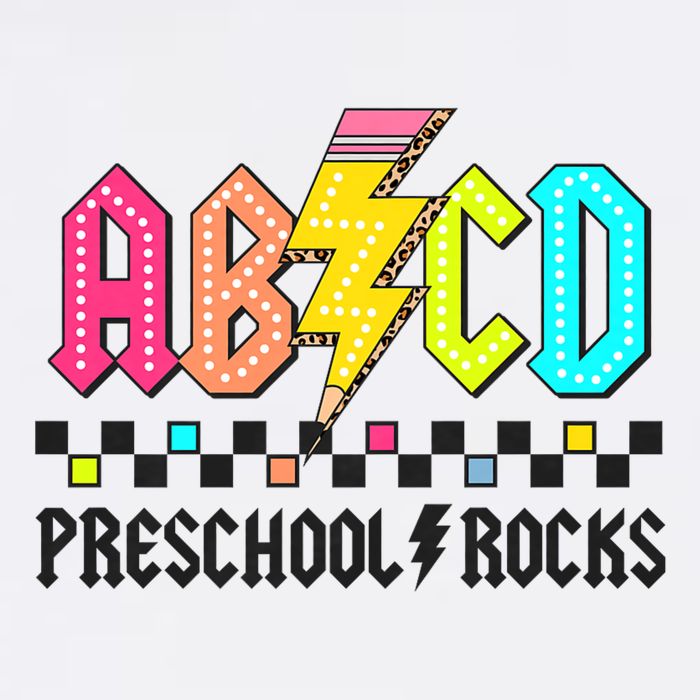 Abcd Preschool Rocks Pencil Lightning Teachers Rock Cooling Performance Crew T-Shirt