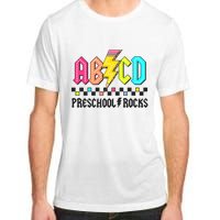 Abcd Preschool Rocks Pencil Lightning Teachers Rock Adult ChromaSoft Performance T-Shirt