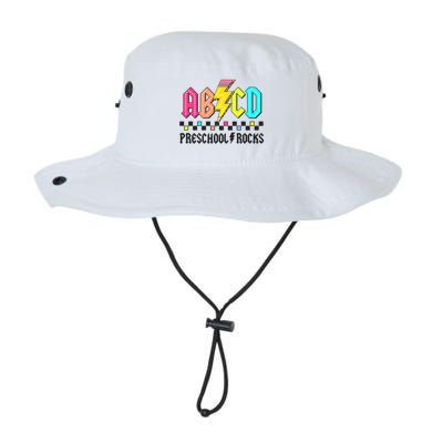 Abcd Preschool Rocks Pencil Lightning Teachers Rock Bucket Hat