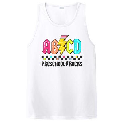 Abcd Preschool Rocks Pencil Lightning Teachers Rock PosiCharge Competitor Tank