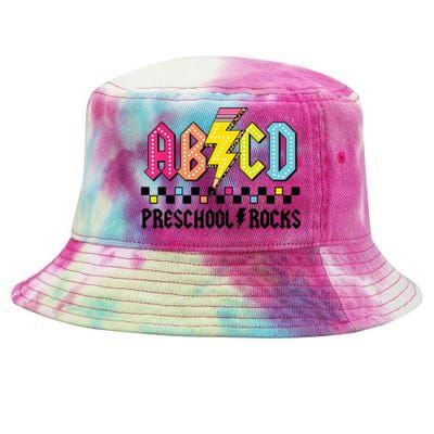 Abcd Preschool Rocks Pencil Lightning Teachers Rock Boy Tie-Dyed Bucket Hat