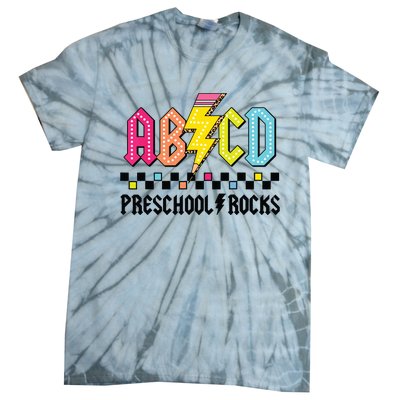 Abcd Preschool Rocks Pencil Lightning Teachers Rock Boy Tie-Dye T-Shirt