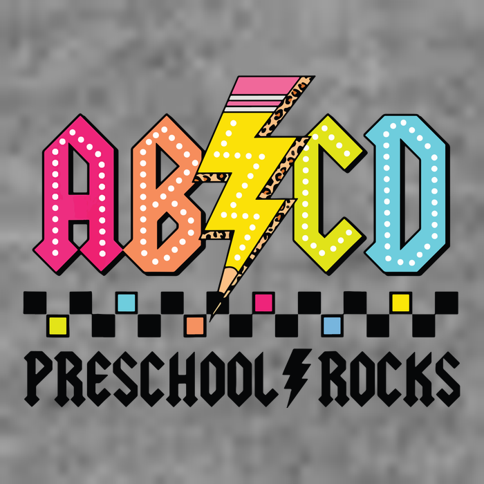 Abcd Preschool Rocks Pencil Lightning Teachers Rock Boy Toddler Hoodie