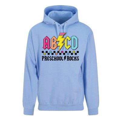 Abcd Preschool Rocks Pencil Lightning Teachers Rock Boy Unisex Surf Hoodie