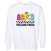 Abcd Preschool Rocks Pencil Lightning Teachers Rock Boy Garment-Dyed Sweatshirt