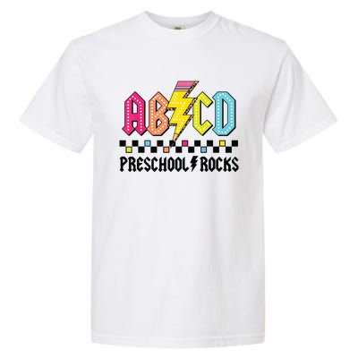 Abcd Preschool Rocks Pencil Lightning Teachers Rock Boy Garment-Dyed Heavyweight T-Shirt