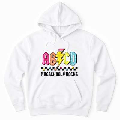 Abcd Preschool Rocks Pencil Lightning Teachers Rock Boy Hoodie