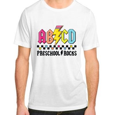 Abcd Preschool Rocks Pencil Lightning Teachers Rock Boy Adult ChromaSoft Performance T-Shirt