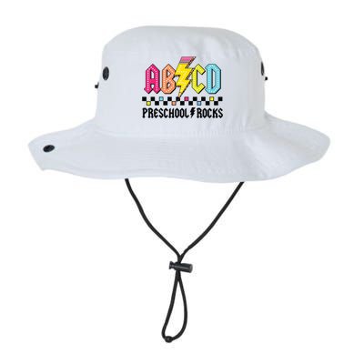 Abcd Preschool Rocks Pencil Lightning Teachers Rock Boy Legacy Cool Fit Booney Bucket Hat