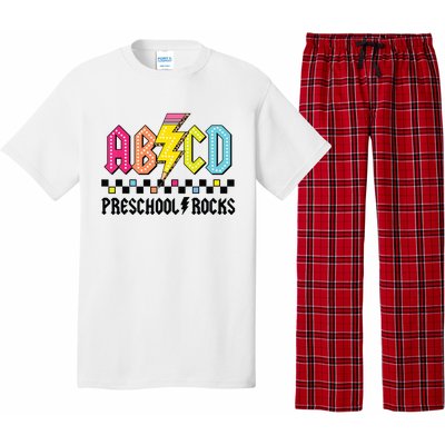 Abcd Preschool Rocks Pencil Lightning Teachers Rock Boy Pajama Set