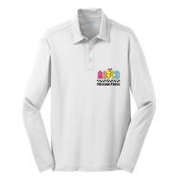 Abcd Preschool Rocks Pencil Lightning Teachers Rock Boy Silk Touch Performance Long Sleeve Polo