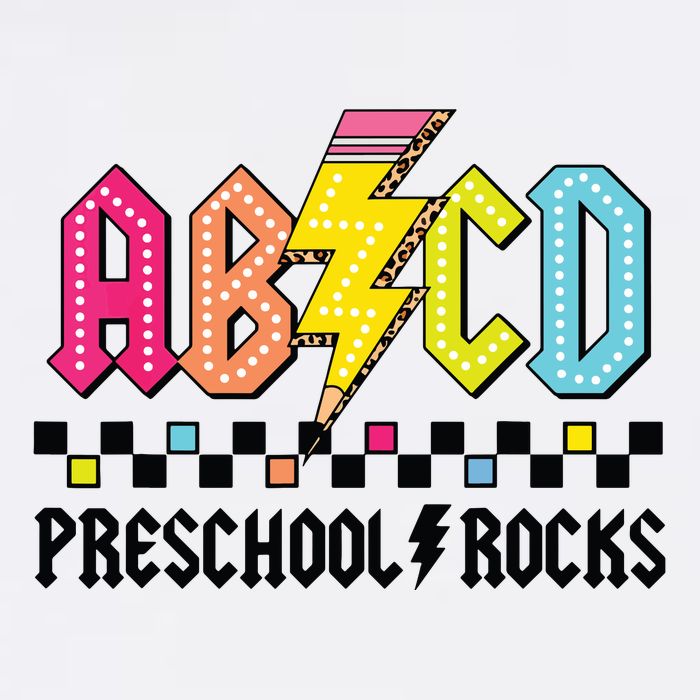 Abcd Preschool Rocks Pencil Lightning Teachers Rock Boy Hat