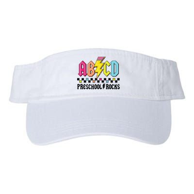 Abcd Preschool Rocks Pencil Lightning Teachers Rock Boy Valucap Bio-Washed Visor