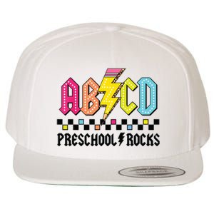 Abcd Preschool Rocks Pencil Lightning Teachers Rock Boy Wool Snapback Cap