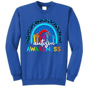 Autistic Puzzle Rainbow Ribbons Acceptance Autism Awareness Gift Sweatshirt