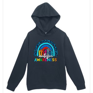 Autistic Puzzle Rainbow Ribbons Acceptance Autism Awareness Gift Urban Pullover Hoodie