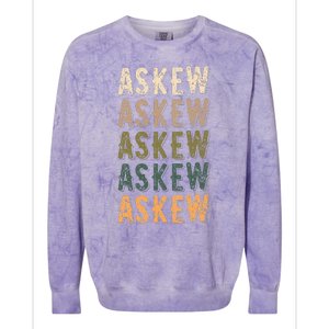 Askew Personalized Reunion Matching Family Name Colorblast Crewneck Sweatshirt